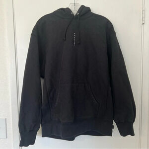 Supreme Micro Logo Black Hooded Sweatshirt